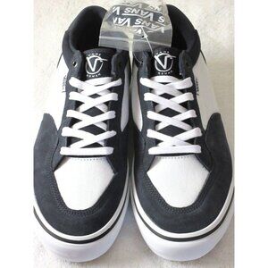 Vans Men's Rowan Zorilla Dark Navy White Suede Canvas Skate Shoes sizes NIB